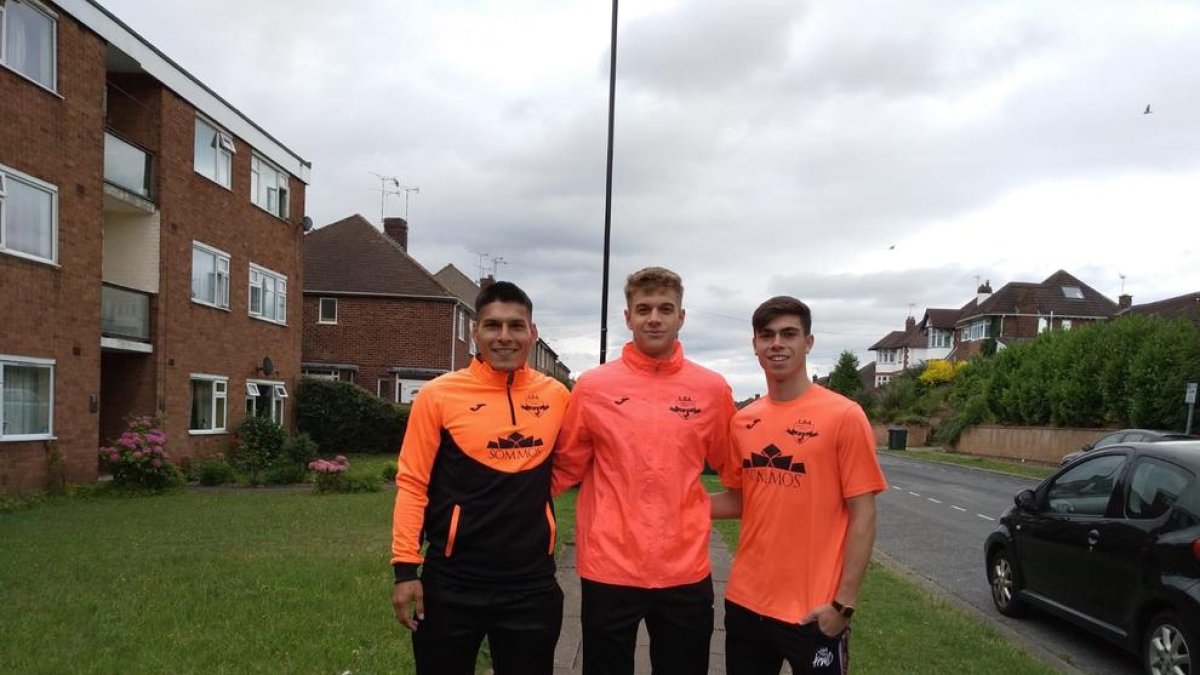 De izquierda a derecha, Ander Cayola, Marc Prat y Ramon Bayona.