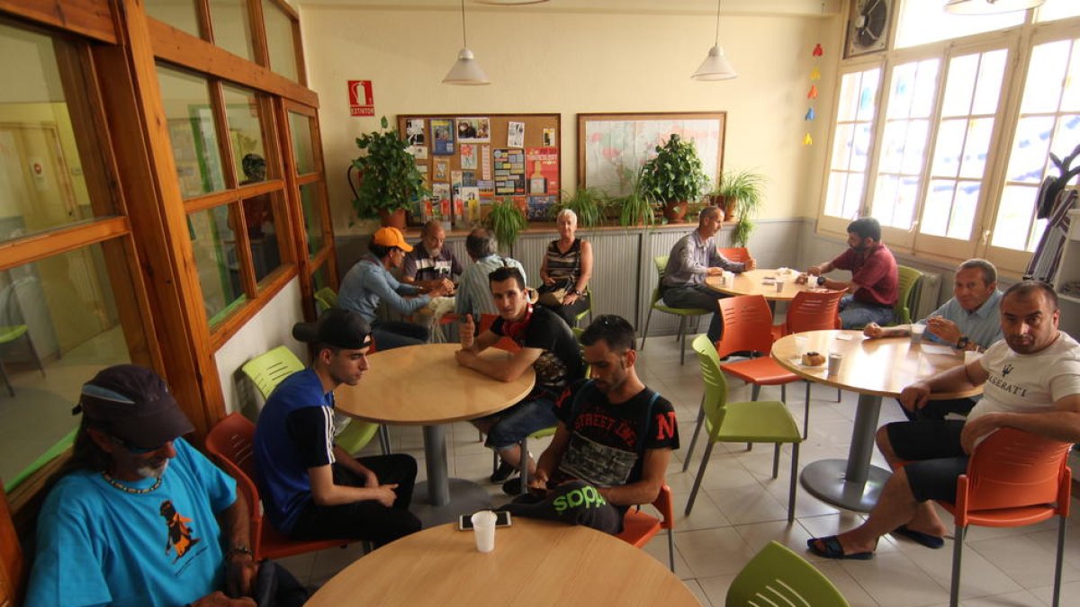Imatge presa ahir del Centre Obert d’Arrels, que atén persones sense llar.