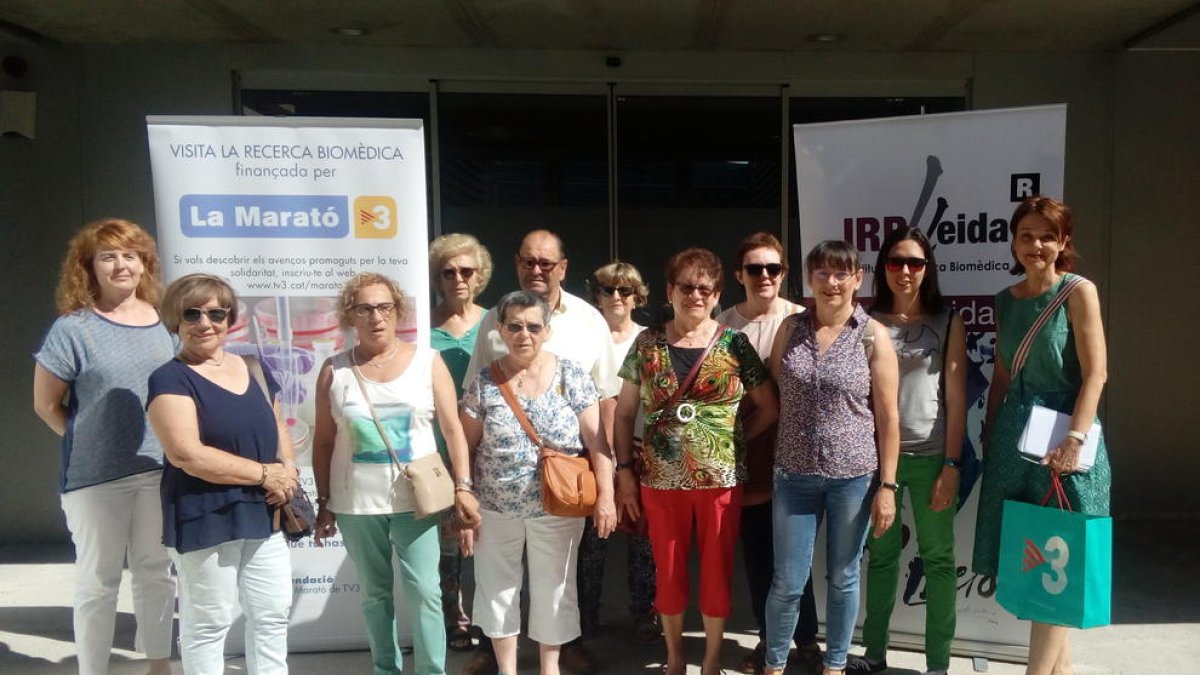 Imagen de los donantes que participaron en la visita.