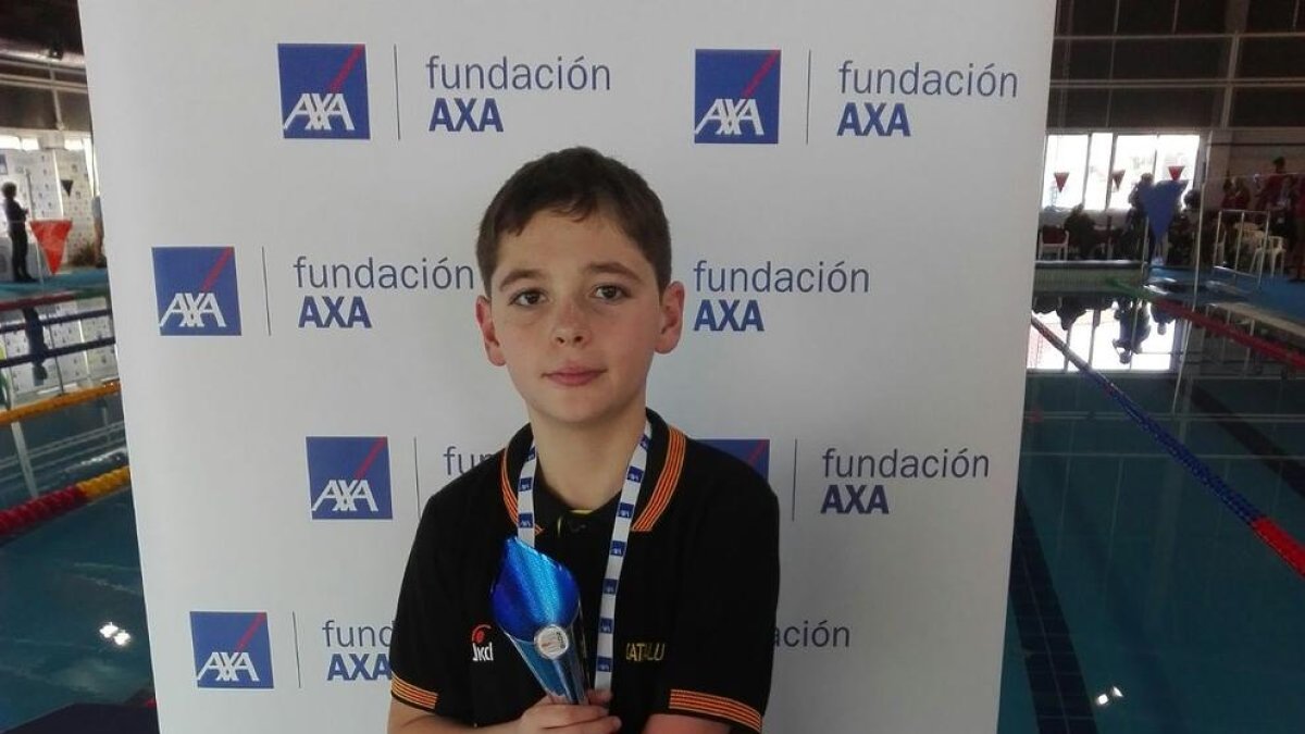 Iker Ruiz va ser un dels nadadors destacats a l’Estatal.