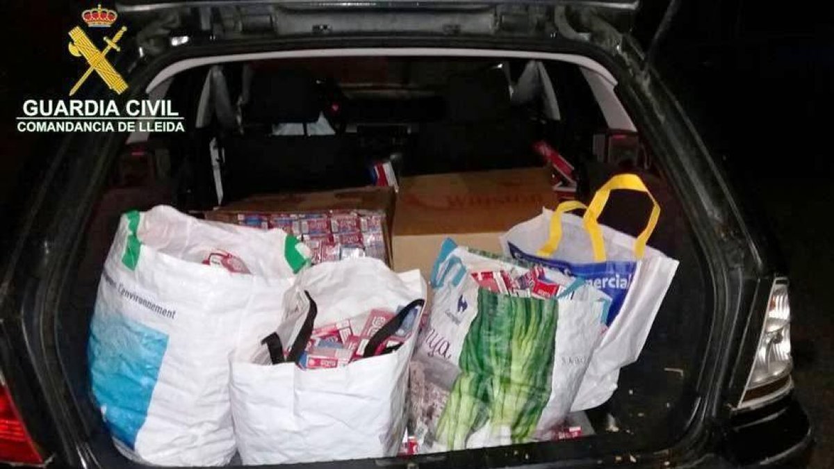 Vista del tabaco ilegal intervenido en la operación llevada a cabo a finales de 2016.