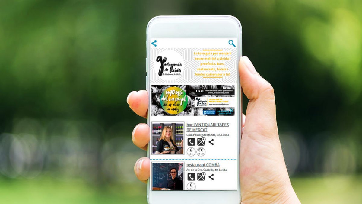 L’app Gastronomia de Lleida.