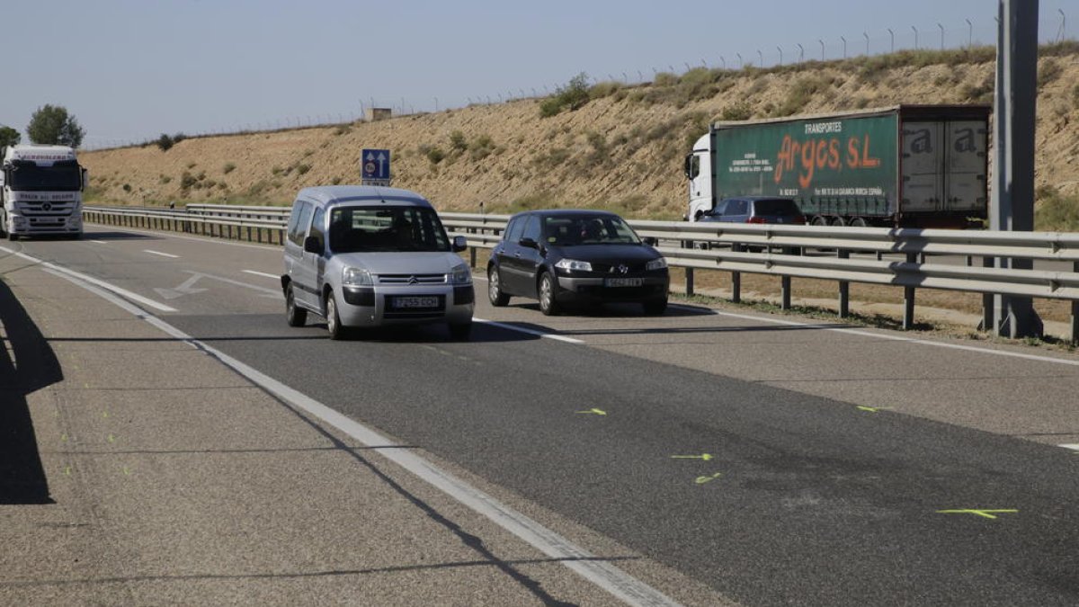 Imagen del punto en el que se produjo ayer el accidente mortal.