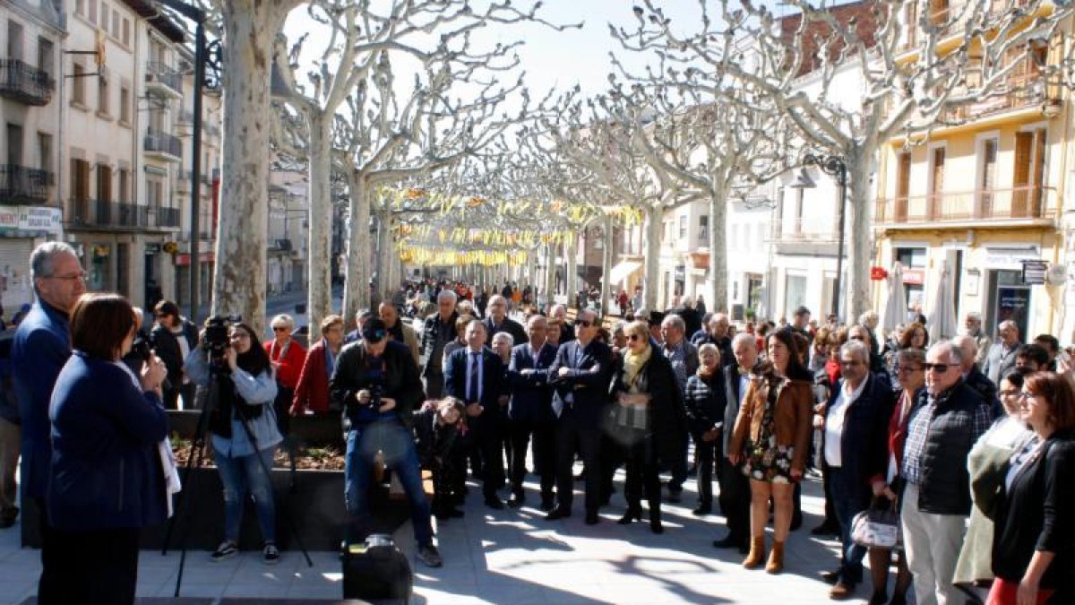 Inauguración de las obras de reforma de la rambla Pearson.