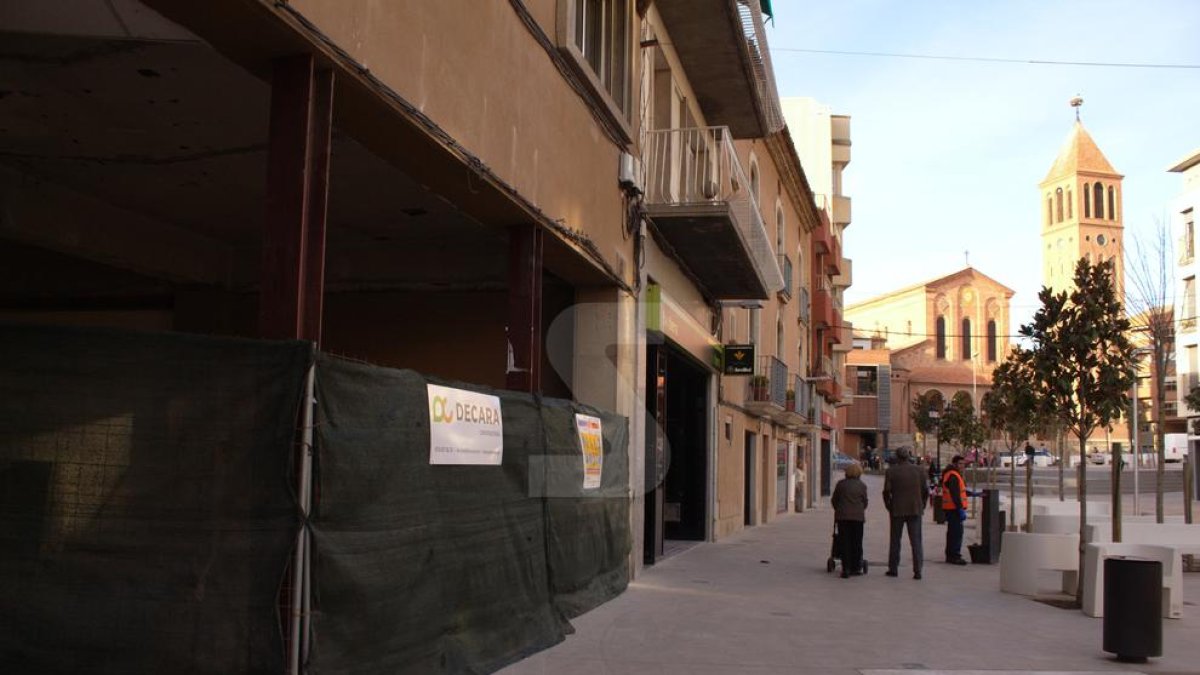 El local en obres que acollirà l'establiment de BonÀrea