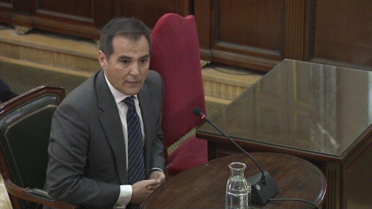 José Antonio Nieto, ayer durante su intervención como testigo en el juicio.