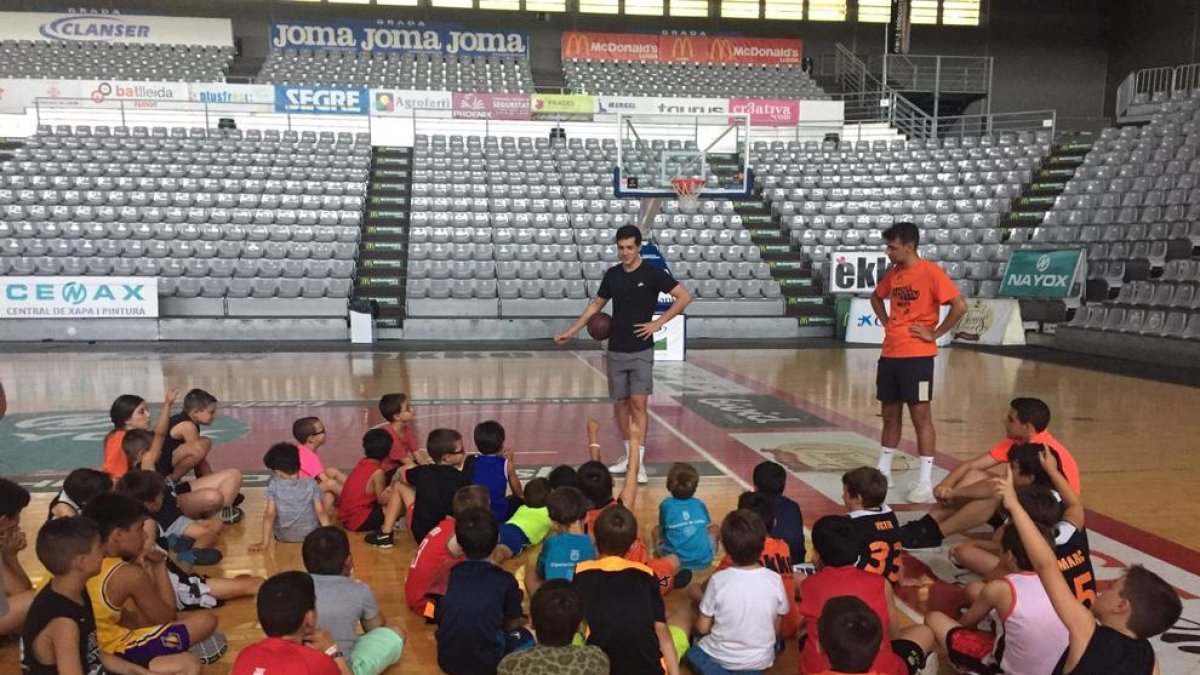 El canterano Albert Lafuente, en el campus del Força Lleida