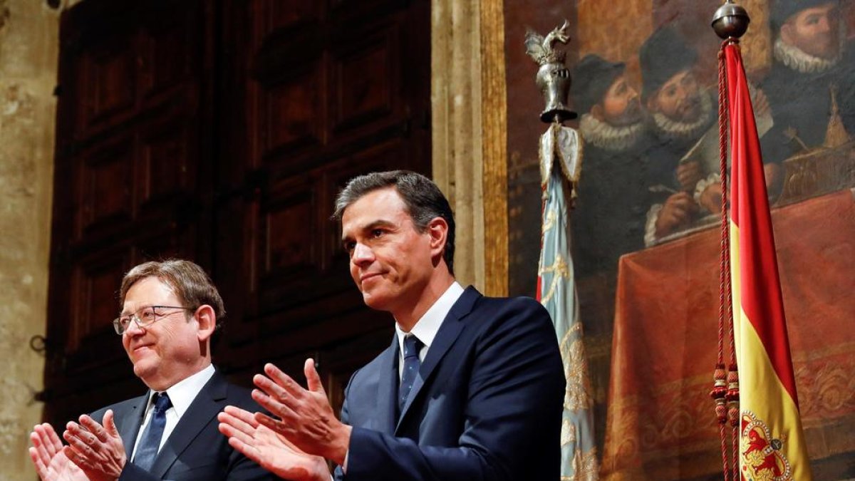 Ximo Puig y Pedro Sánchez, en una imagen de archivo.