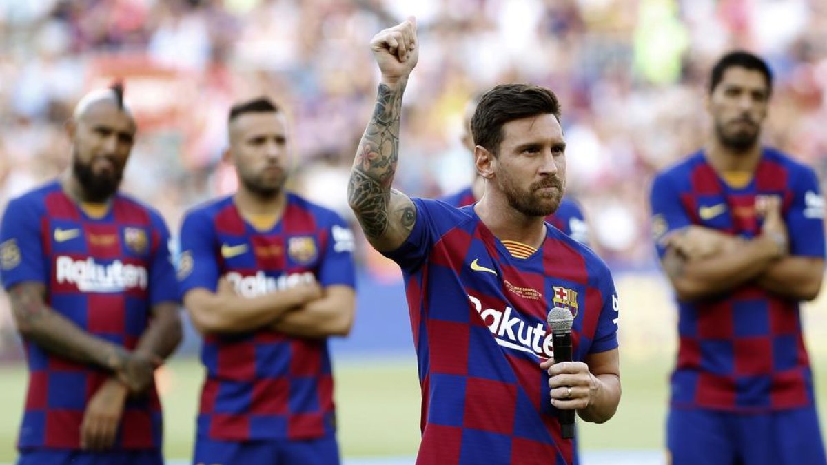 El Barça viatja als Estats Units sense Messi, lesionat en l'entrenament