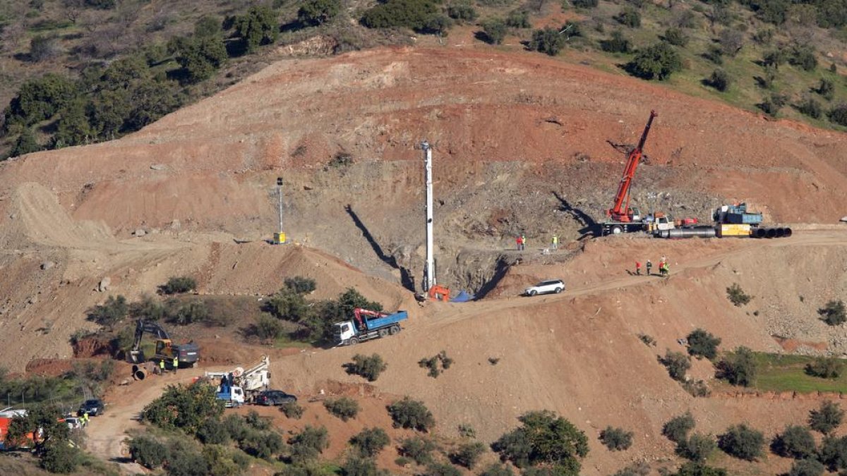 El picot utilitzat al rescat de Julen no té restes de sang, només terra