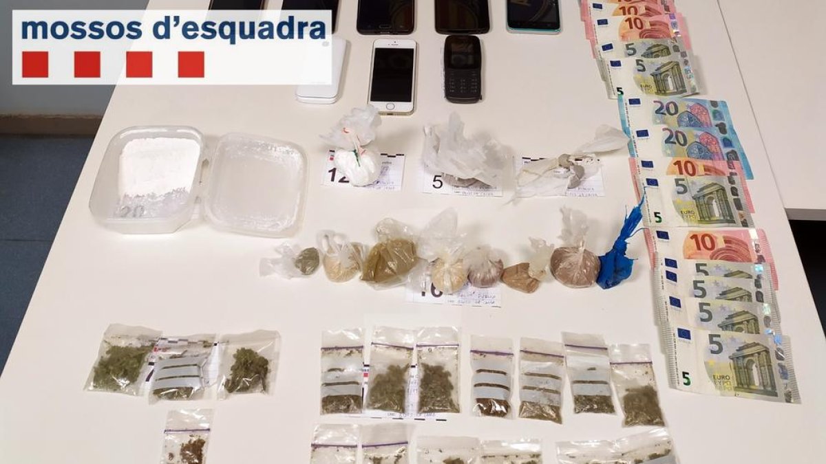 Imagen de la droga decomisada en Balaguer
