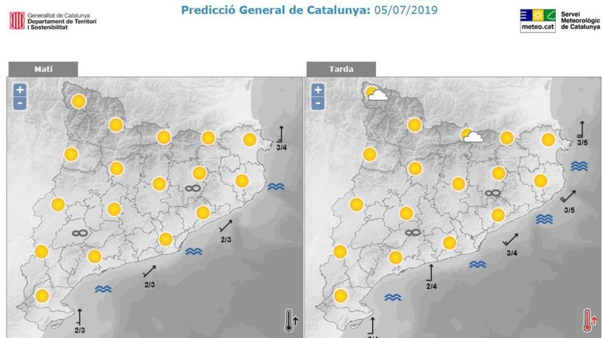Avís per calor en deu comarques de Lleida