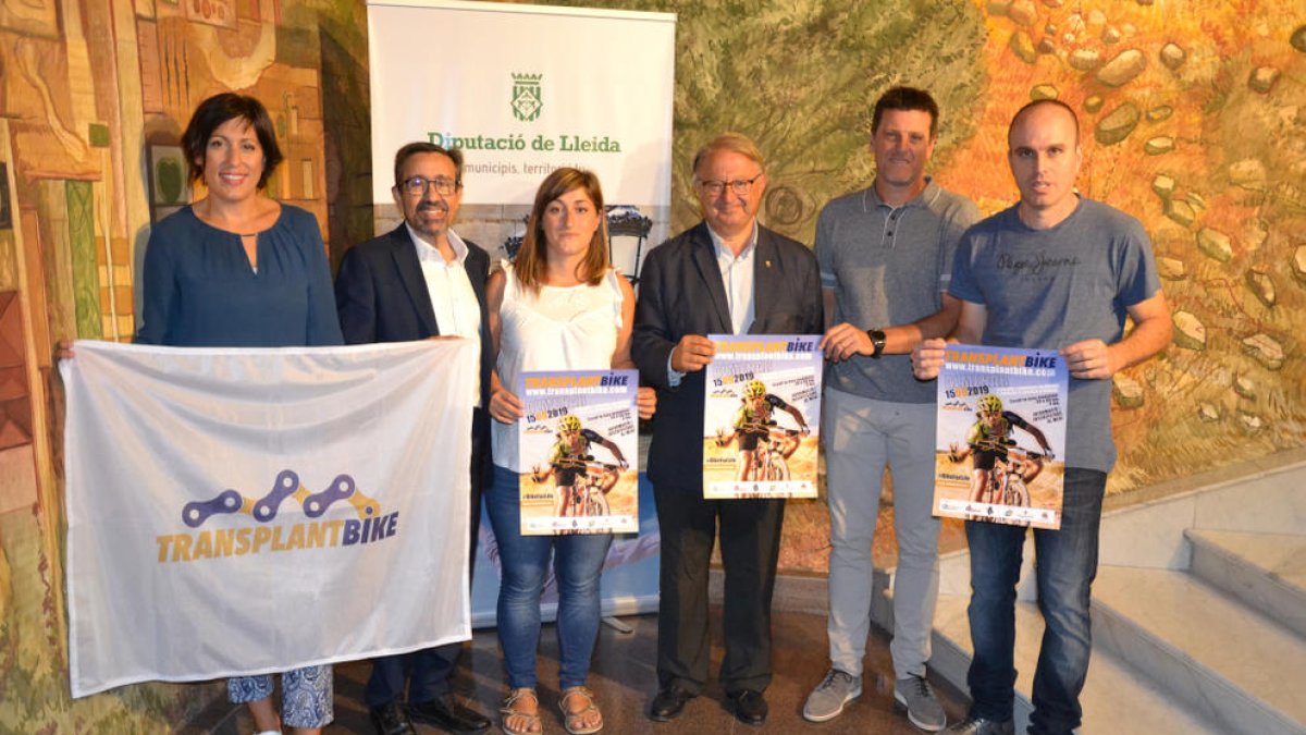 La organización presentó ayer la quinta edición del Transplant Bike en la Diputación.
