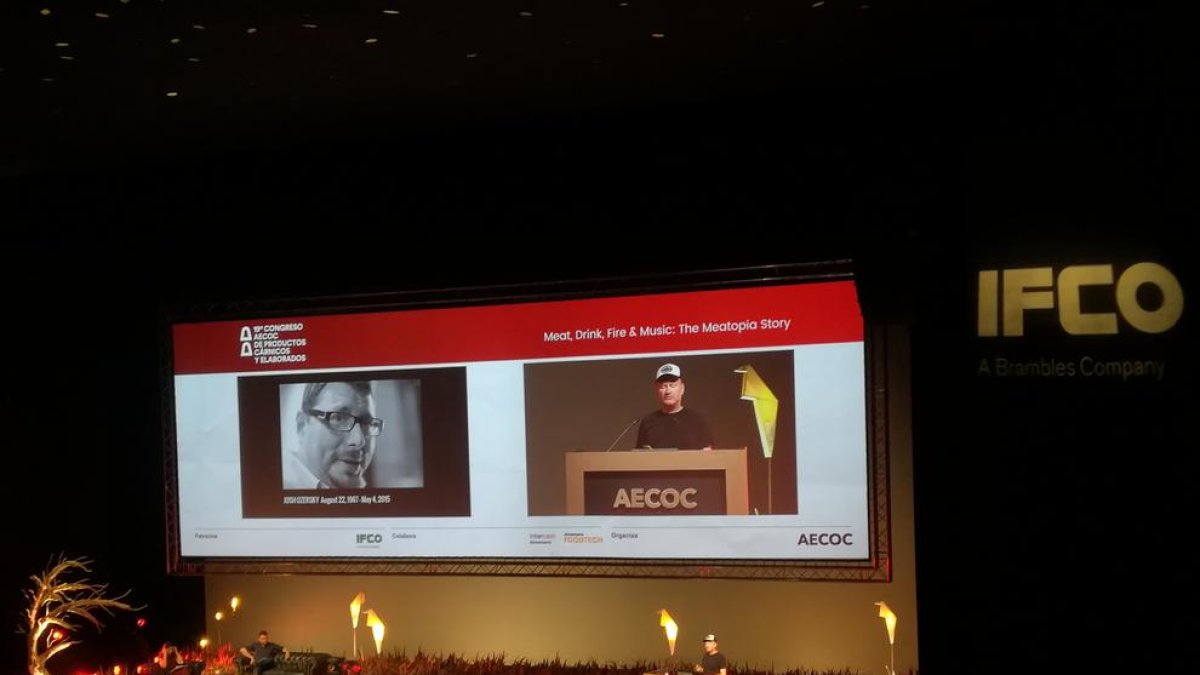 Una de las ponencias el congreso de AECOC que se clausuró ayer en la Llotja.