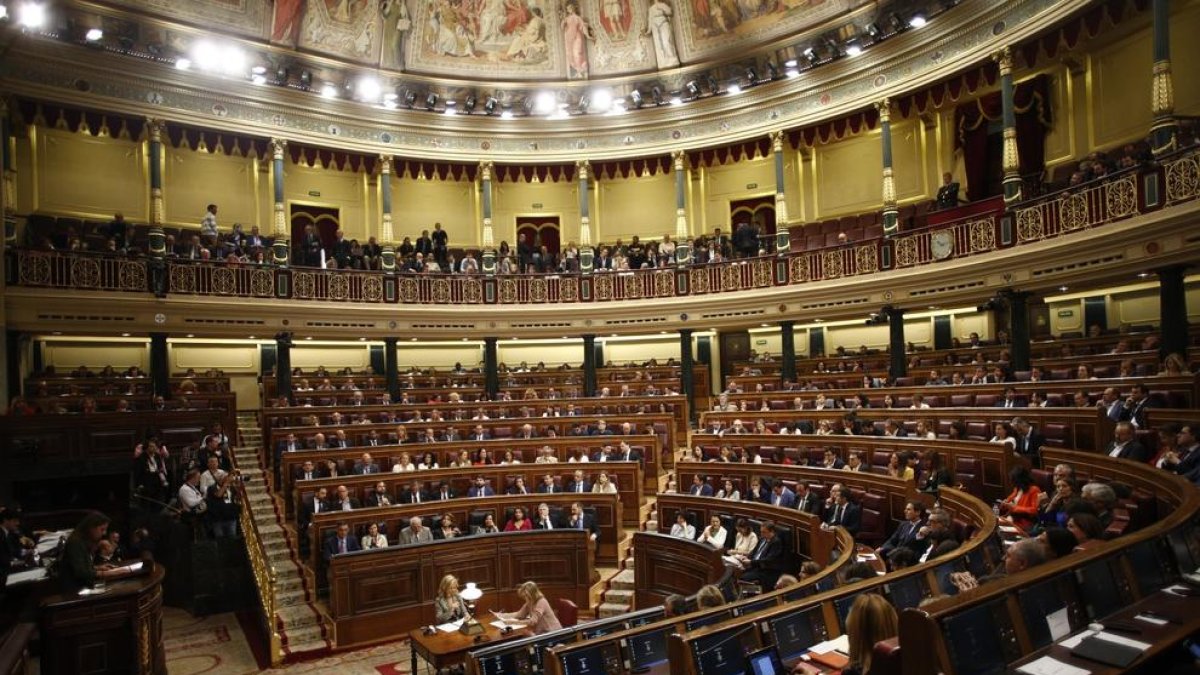 Els diputats, als escons durant la sessió constitutiva del Congrés, el passat 21 de maig.