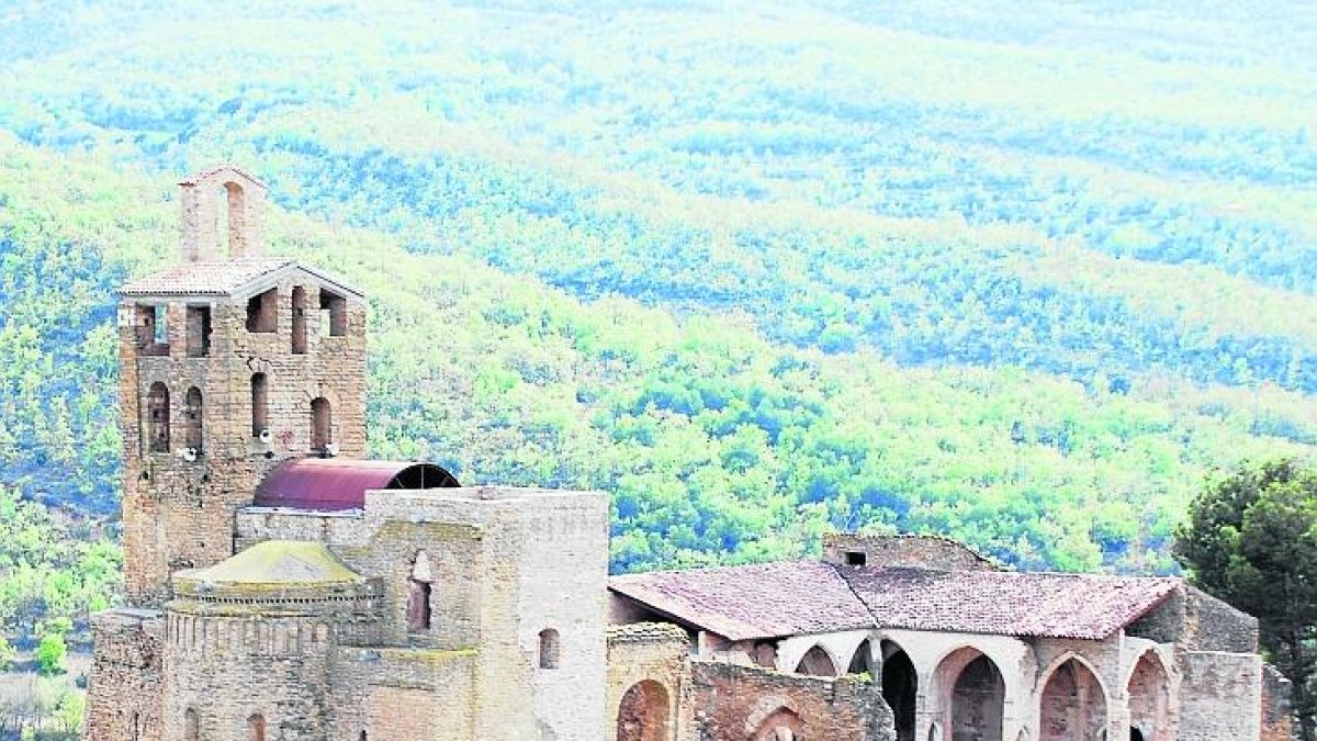 Imatge d’arxiu de la col·legiata de Sant Pere d’Àger.