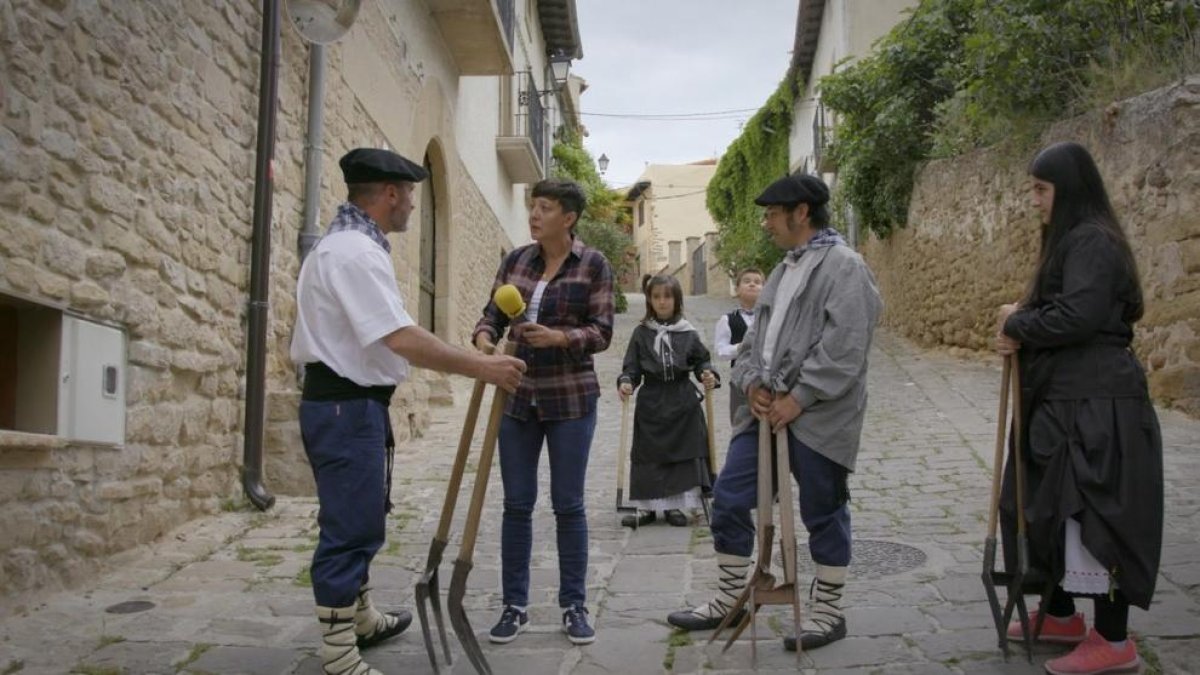Eva Hache, en Artajona.