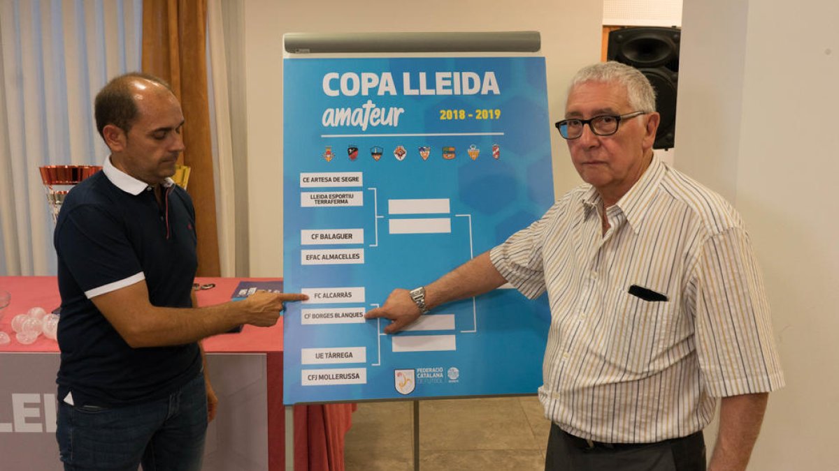 Representantes del Alcarràs y del Borges, vigente campeón.