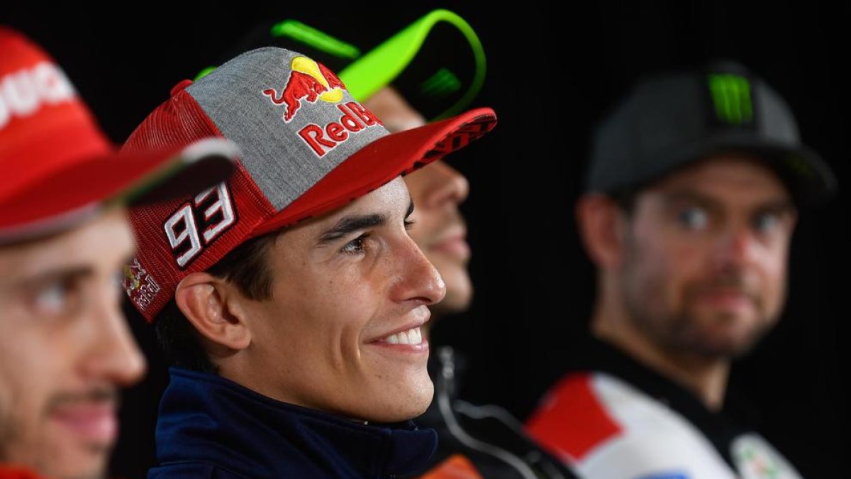 Marc Màrquez, a la roda de premsa prèvia al Gran Premi d’Àustria, que mai ha guanyat.