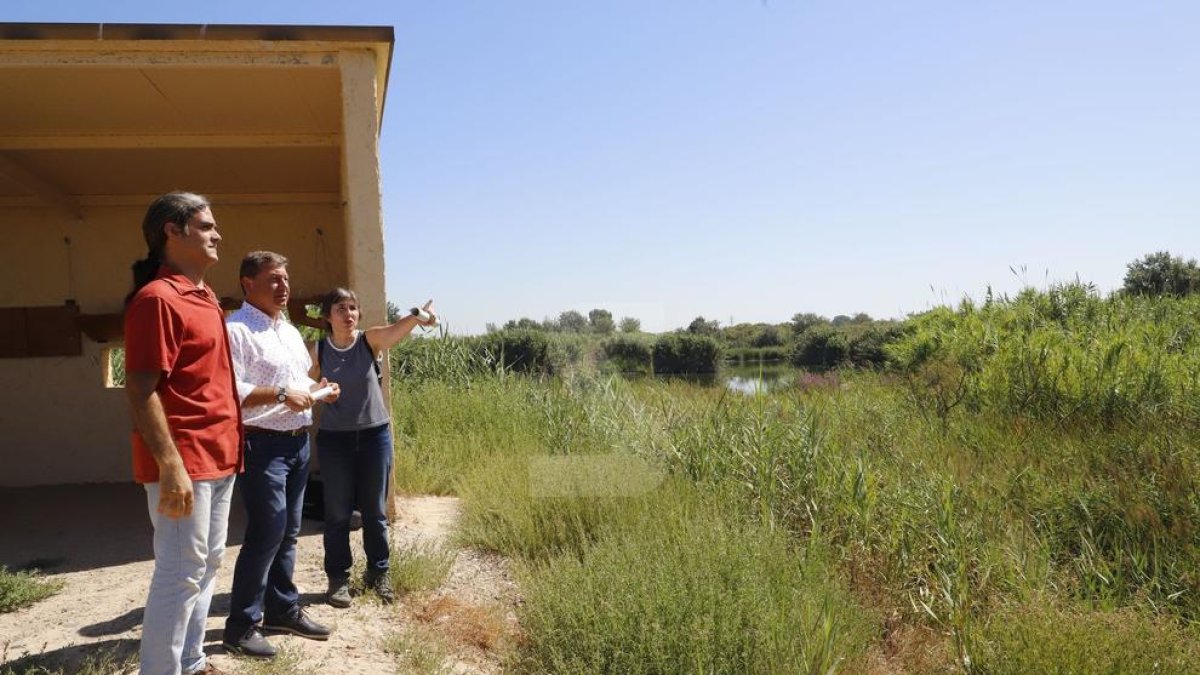 Un moment de la visita als Aiguamolls de Rufea.