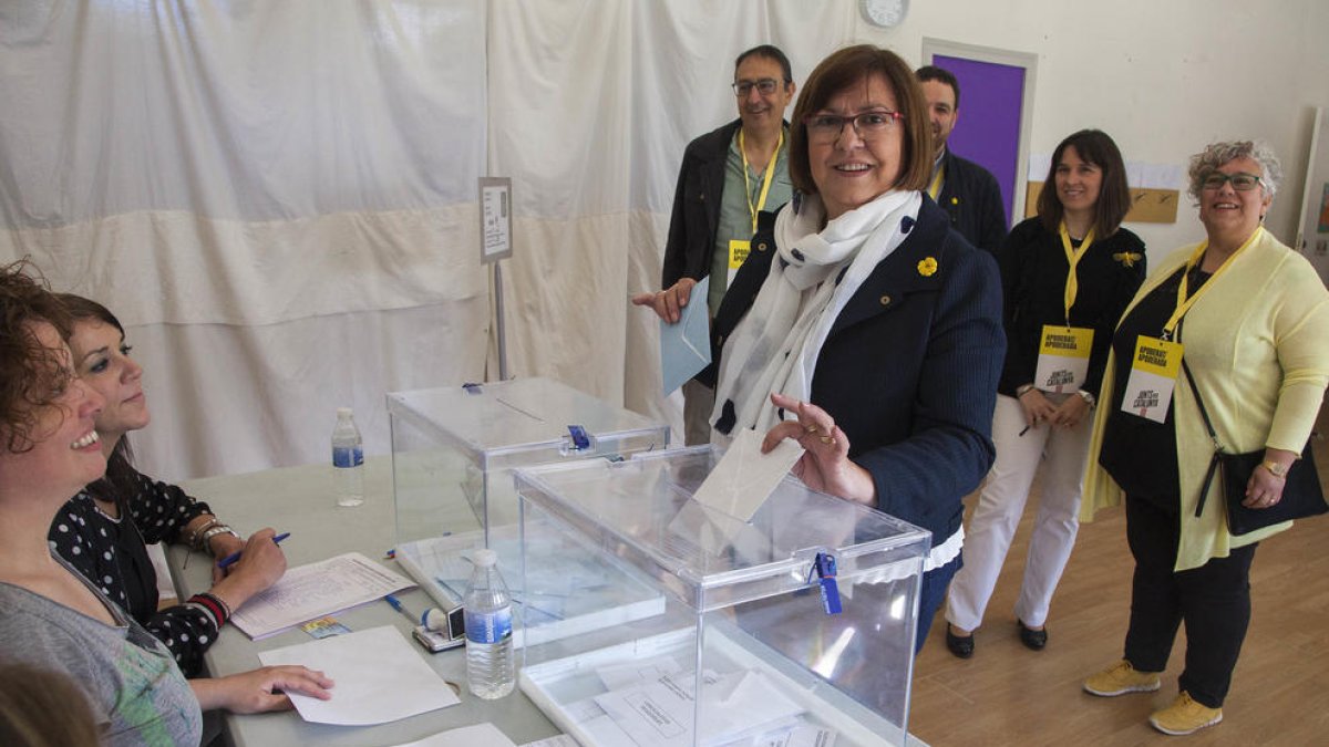 Imagen de Perelló durante las elecciones del pasado 26-M.