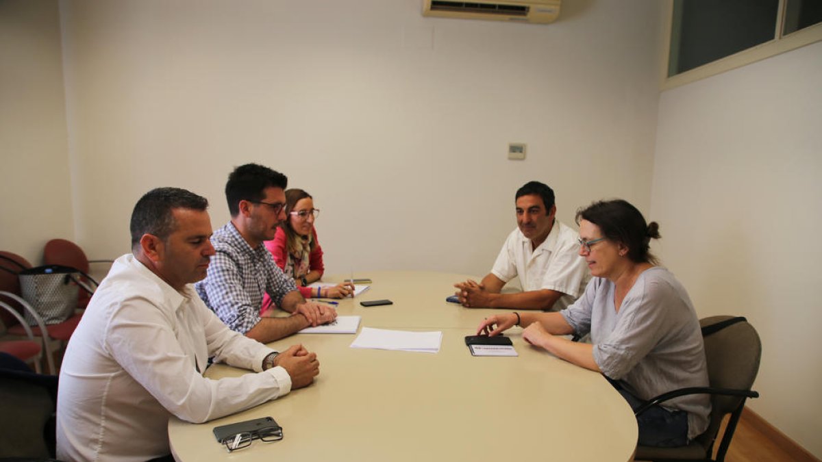 La reunió d’ahir entre Junts per Catalunya Lleida i el Comú.