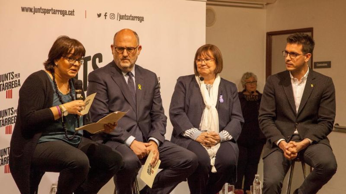Meritxell Lluís, Eduard Pujol, Rosa Maria Perelló i Toni Postius.