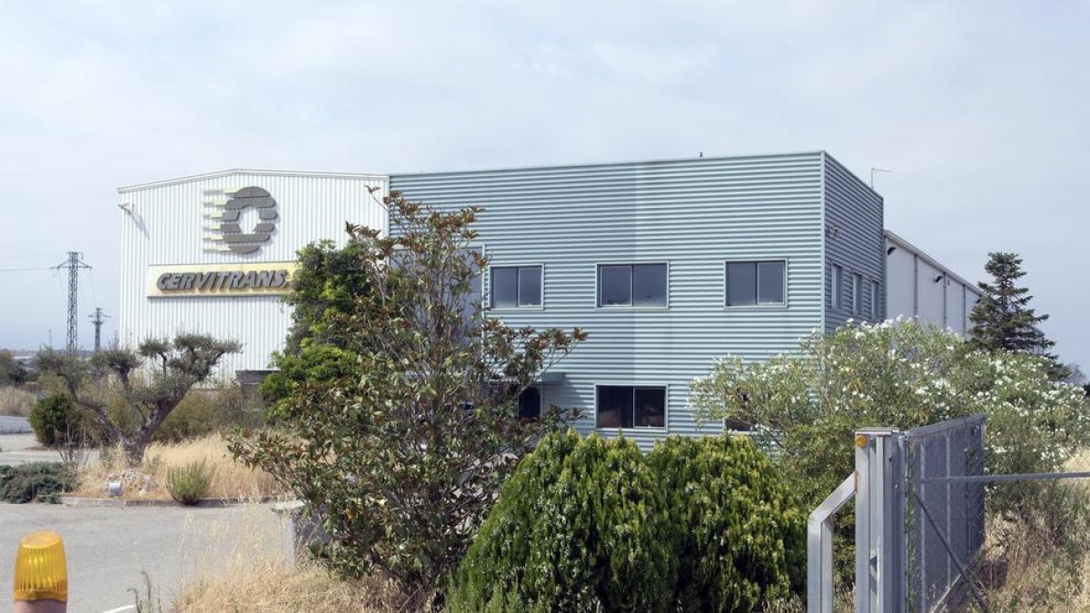 Las instalaciones de Cervitrans en Cervera.