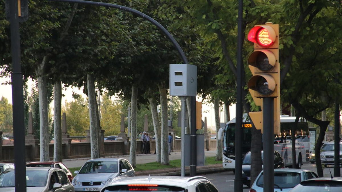 Imatge d’arxiu d’un dels radars del centre urbà.