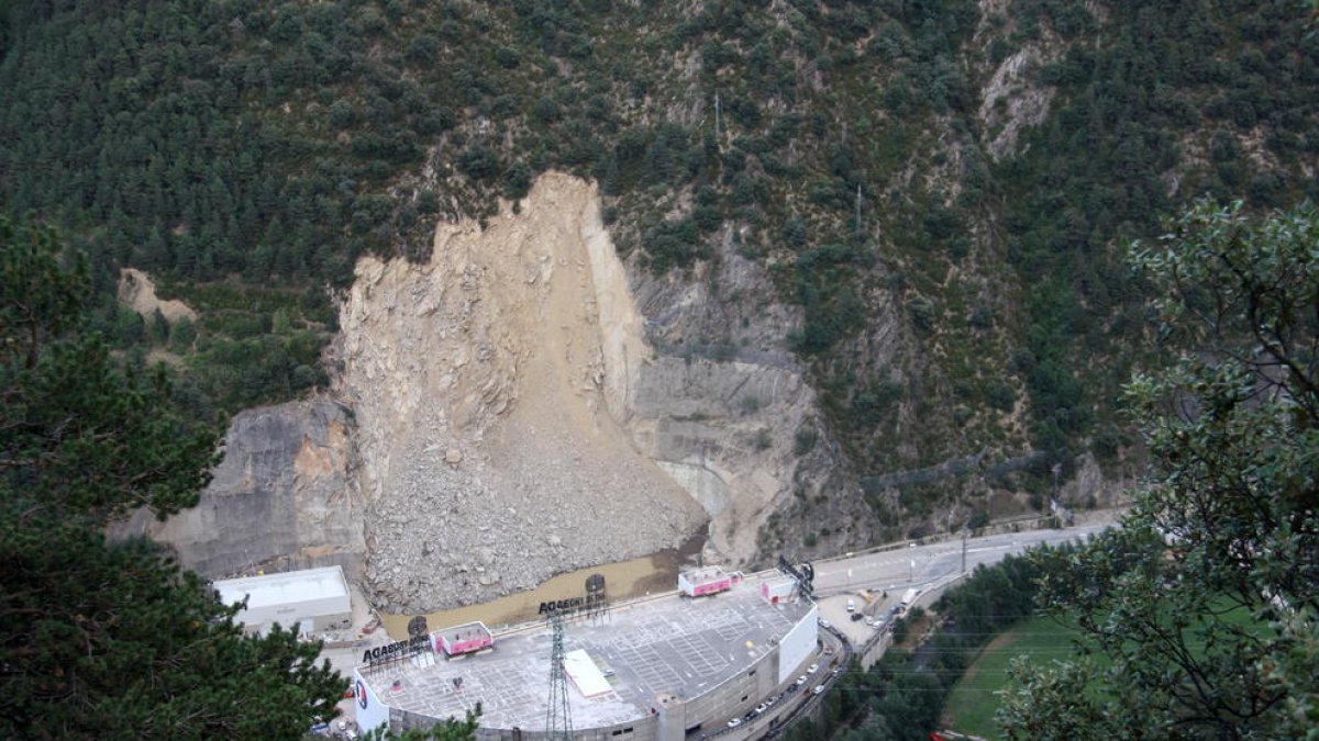 Una vista del desprendimiento en Andorra el pasado 10 de agosto.