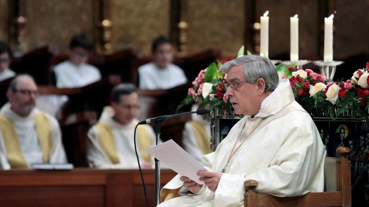 Imagen de archivo del abad de Montserrat, Josep Maria Soler.