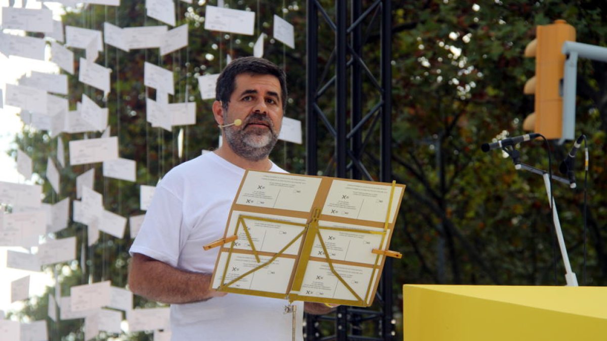 Jordi Sànchez, en una imagen de archivo de la Diada de 2015.