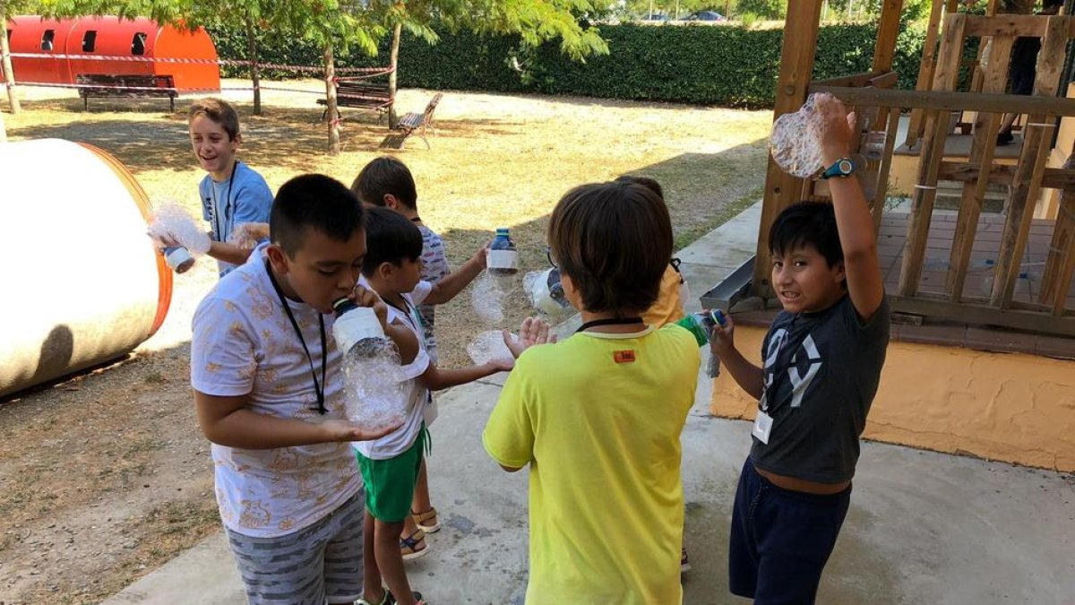 Una de les activitats que s’han dut a terme en el projecte ‘Estiu de joc’ a Lleida.