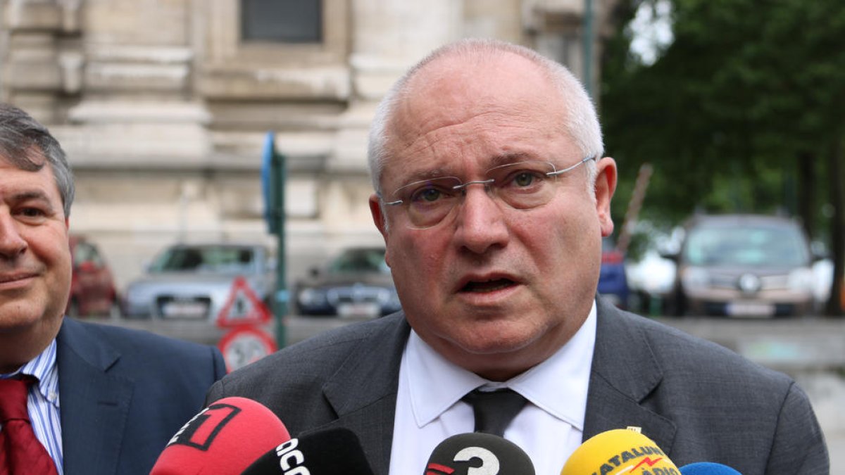 Puig, después de declarar por videoconferencia.
