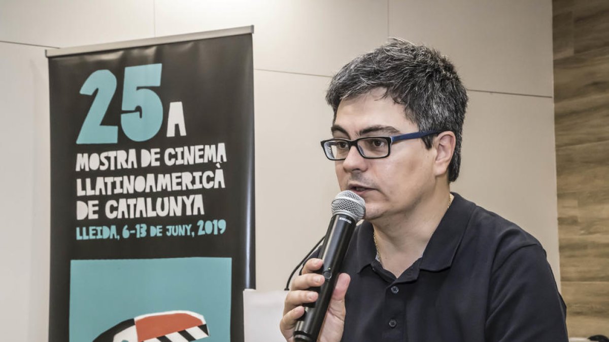 El director Ramon Térmens, ayer en una actividad de la Mostra en el centro Ilerna de Lleida.