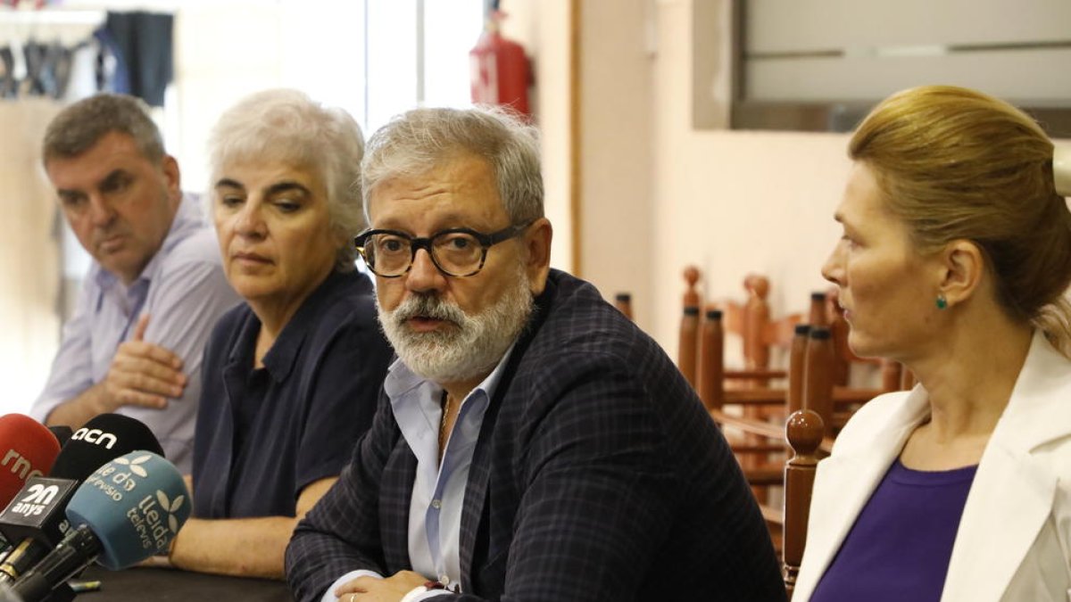 Fèlix Larrosa, en un moment de la seva intervenció