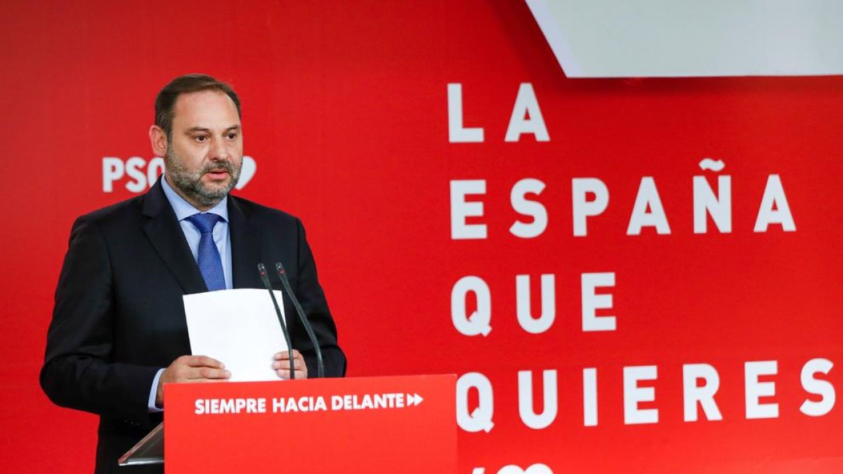 El secretari d’Organització del PSOE i ministre de Foment en funcions, José Luis Ábalos.