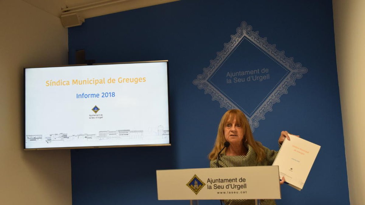 Anna Martí hizo público ayer el informe del 2018.