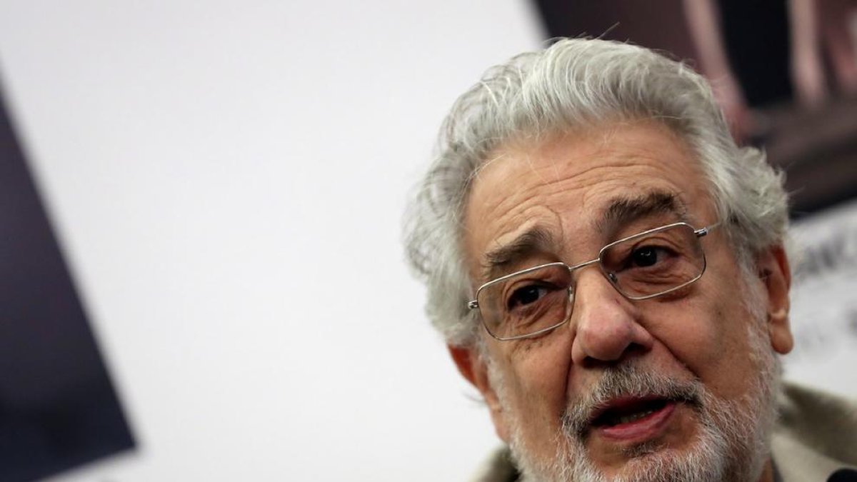 El tenor Plácido Domingo.