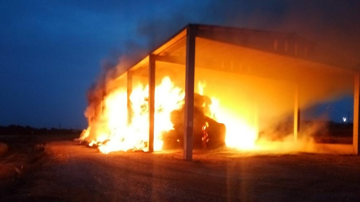 A Preixens les flames van assolir diversos metres en pocs minuts.