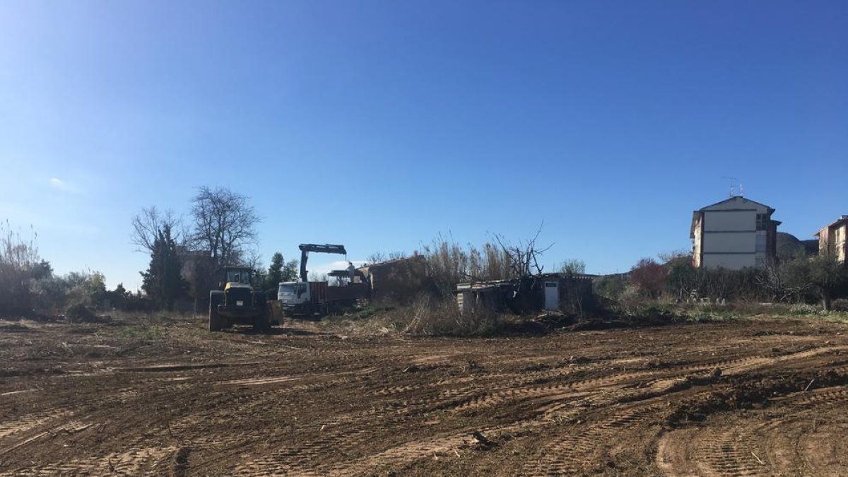 Los trabajos de la finca donde irá la nueva residencia.