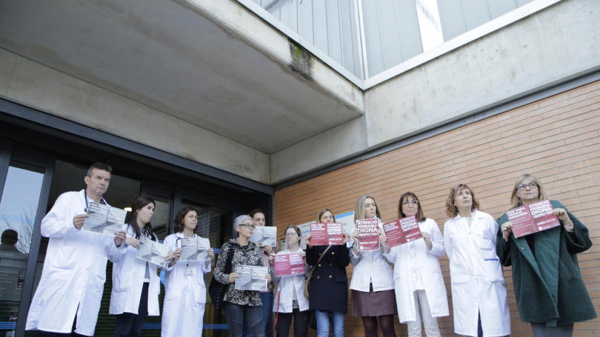 Facultativos protestando durante la huelga de médicos del pasado mes de noviembre.