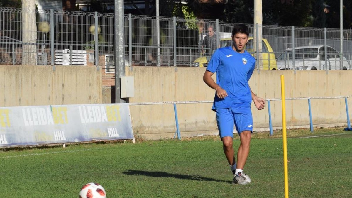Abel Molinero ja es va exercitar ahir amb la resta de companys.