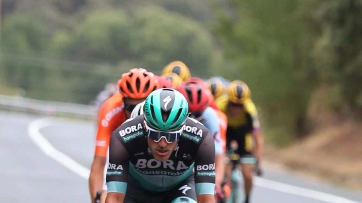 El pilot durant un tram de l’etapa.