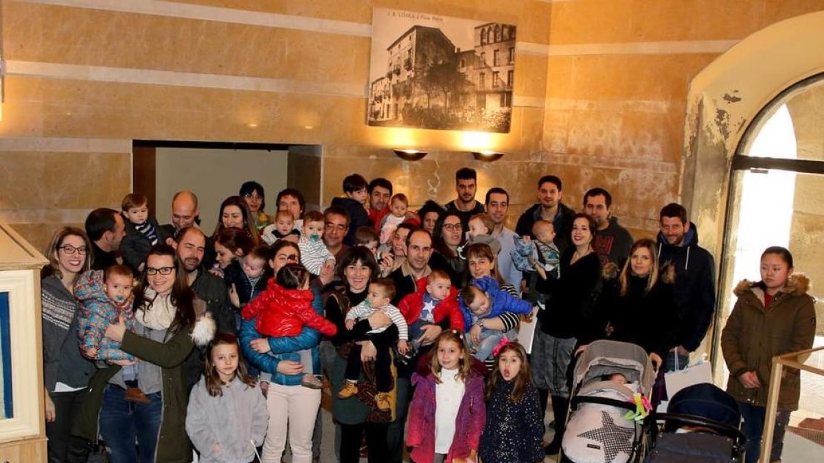 Familias con pequeños nacidos durante el 2018.