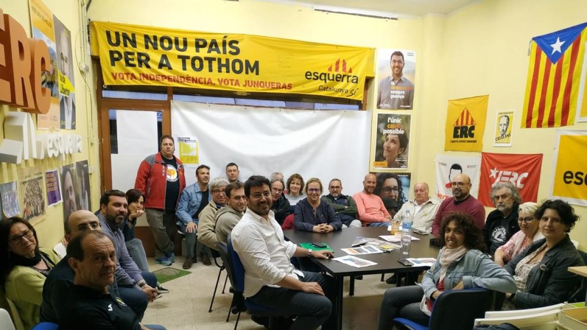 Imatge de l’assemblea local i comarcal que va celebrar ERC de la Seu dimarts a la nit.
