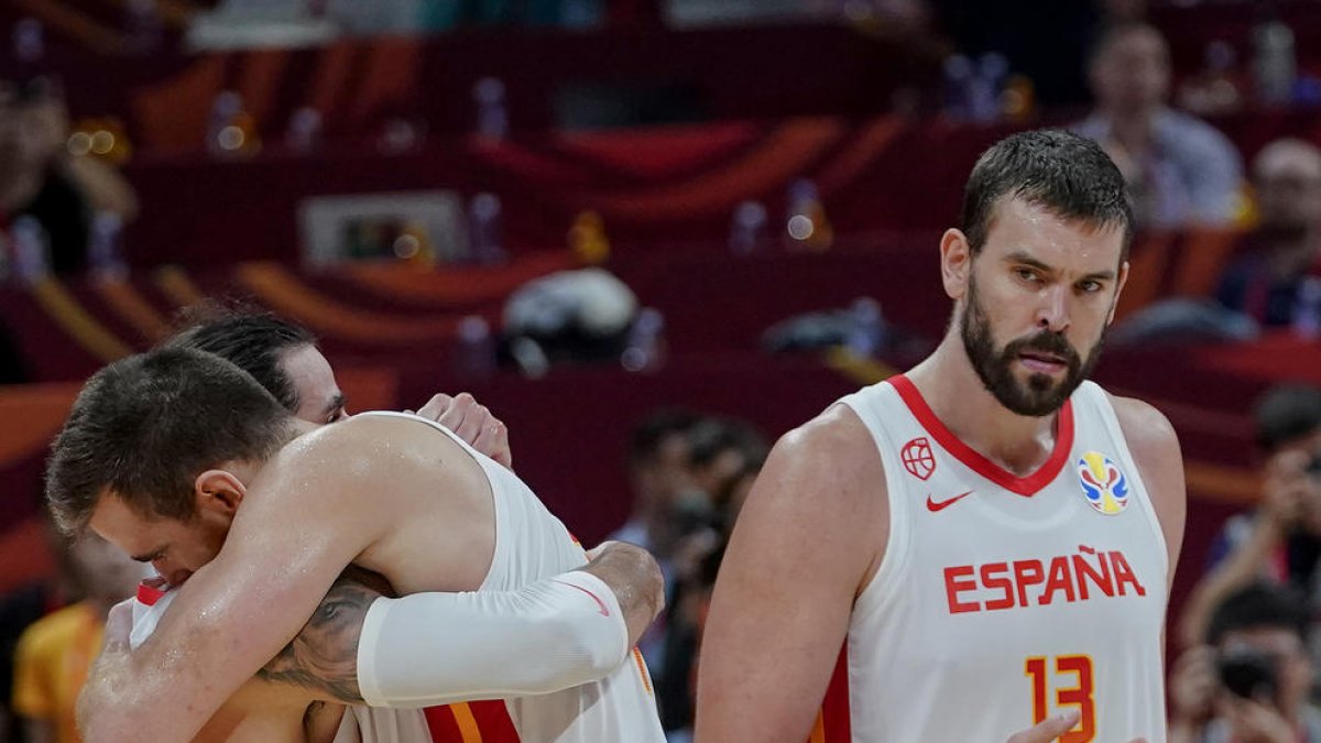 Los jugadores de la selección celebran el pase a la final del Mundial.