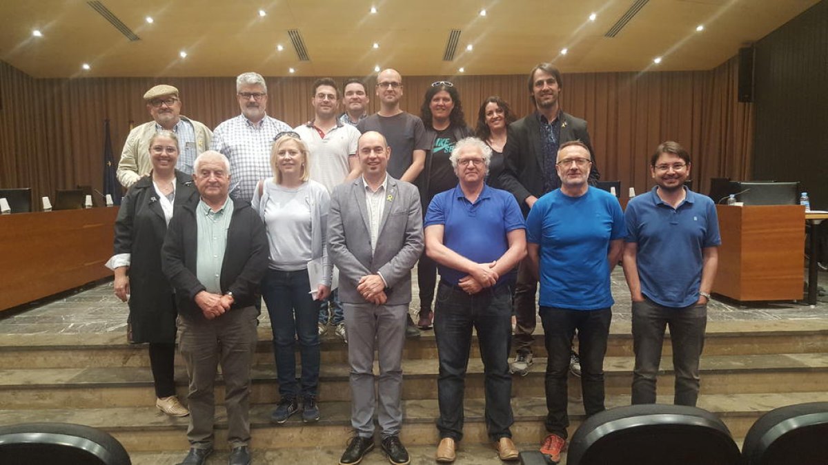 Edils de Mollerussa després de l’últim ple del mandat.