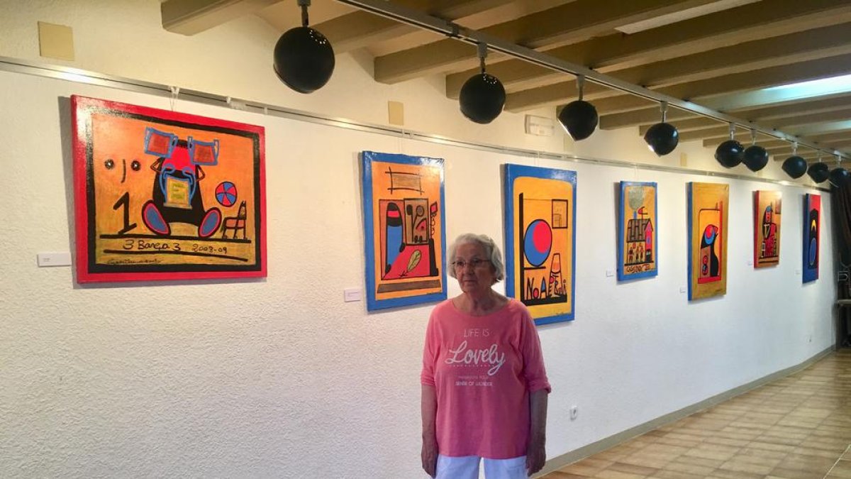 Carmen Bernadó va inaugurar l’exposició a la sala BBVA divendres passat.