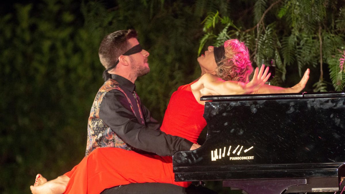 Sol Picó y Marco Mezquida, durante el espectáculo.